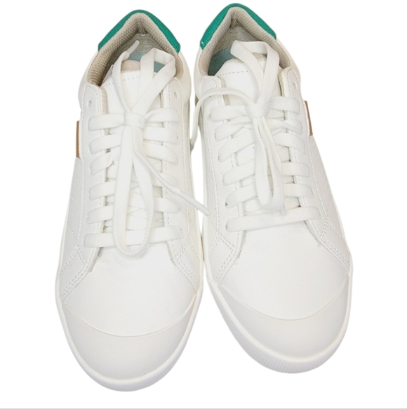 Dr. Scholl’s Time Off Platform Sneakers White Green Women’s Size 7.5 NWOT - Picture 8 of 11